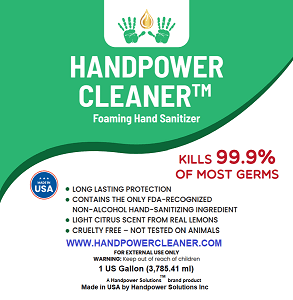 HandPower Cleaner Hand Sanitizer - a Handpower Solutions Brand